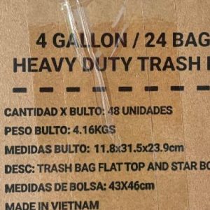 12-70020-0 BOLSAS BASURA - 24 BOLSAS/4GL